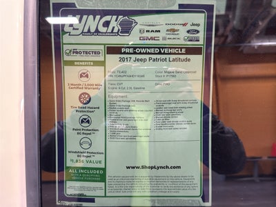 2017 Jeep Patriot Latitude