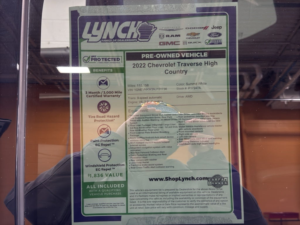 2022 Chevrolet Traverse High Country