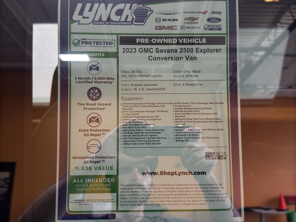 2023 GMC Savana Cargo 2500 Work Van