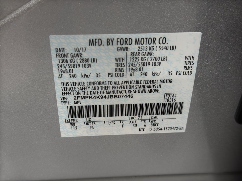 2018 Ford Edge Titanium