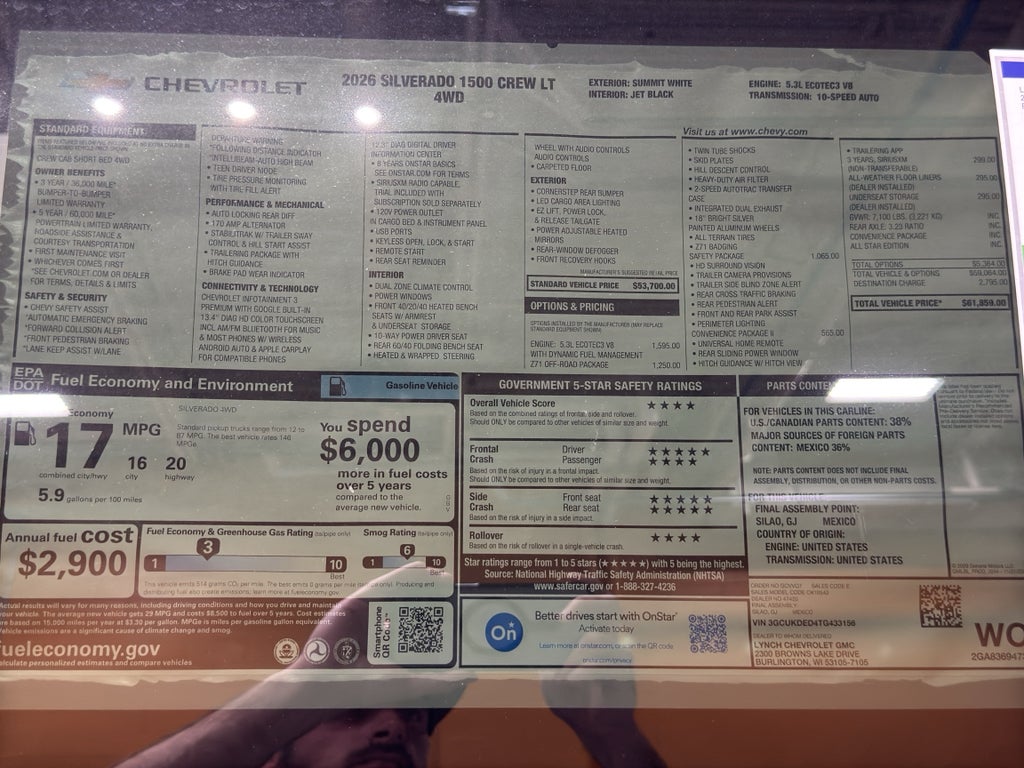 2026 Chevrolet Silverado 1500 LT