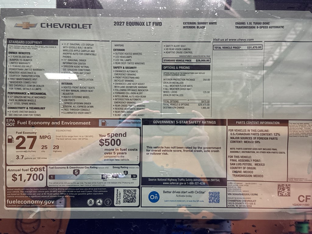 2027 Chevrolet Equinox LT