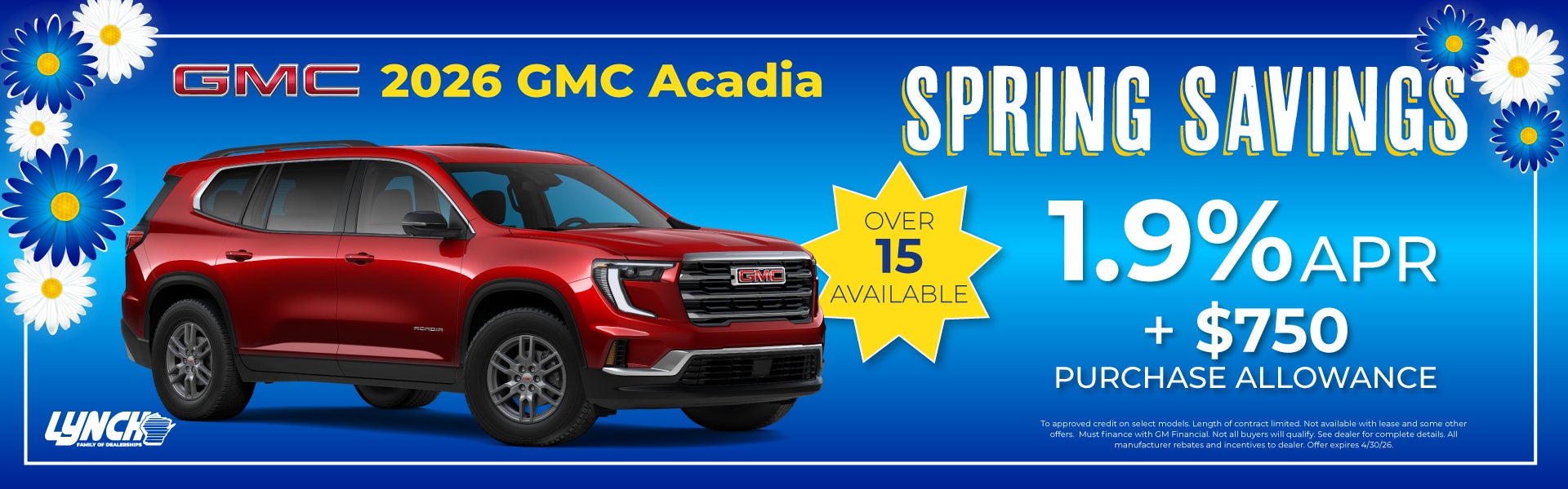 GMC Acadia savings at Lynch