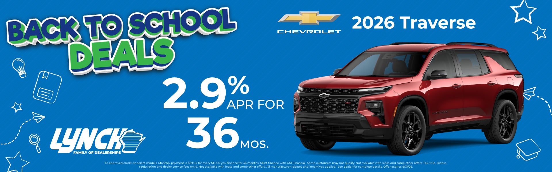 Traverse Back to School Offer