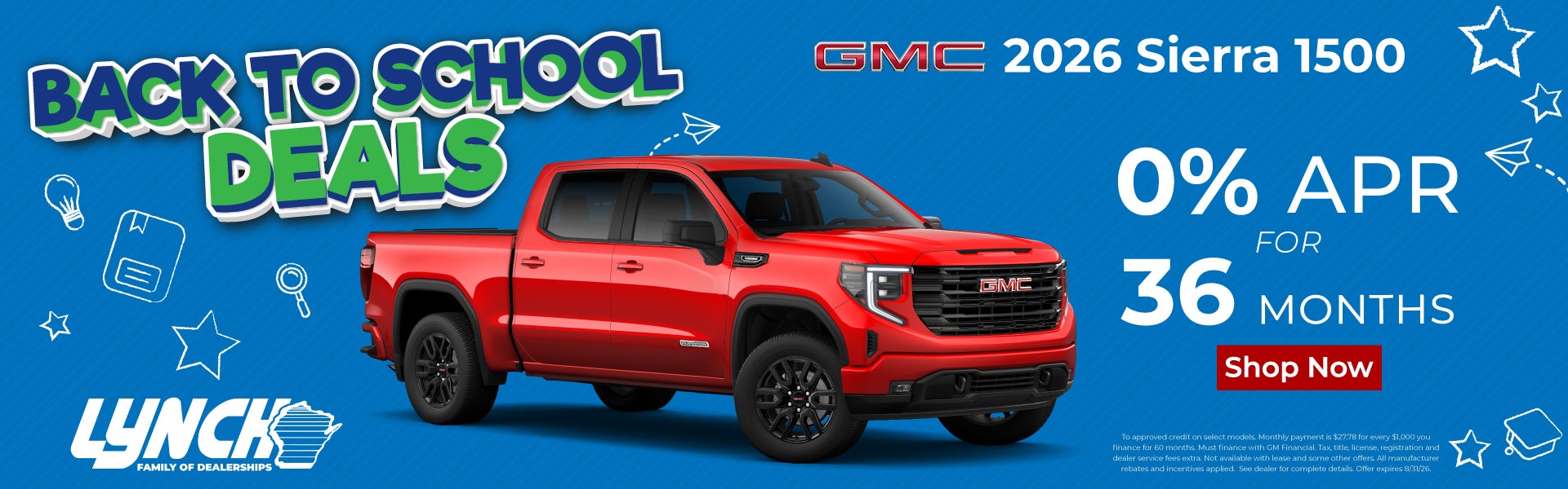 Back to School Sierra Offer