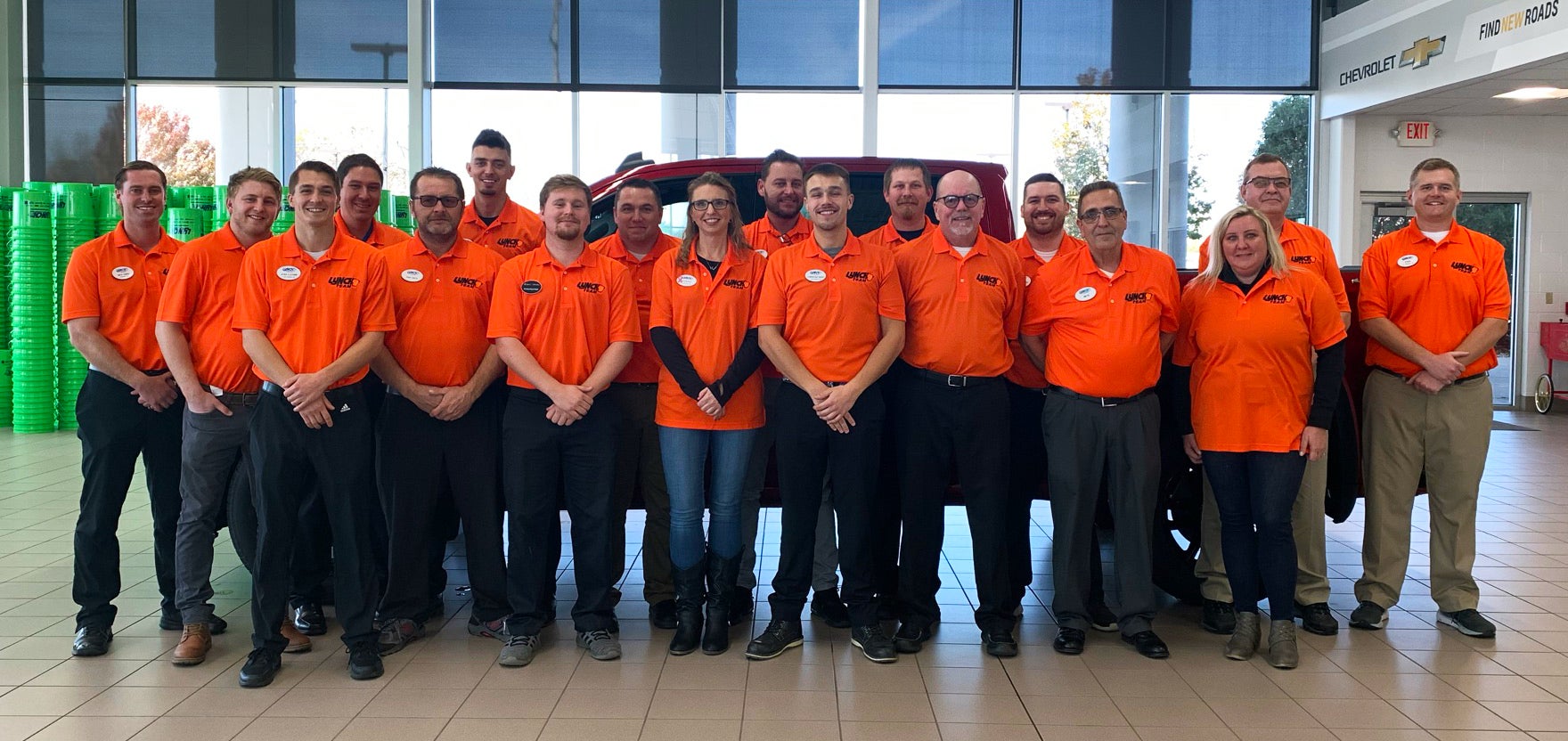 Sales Team in Orange Polos