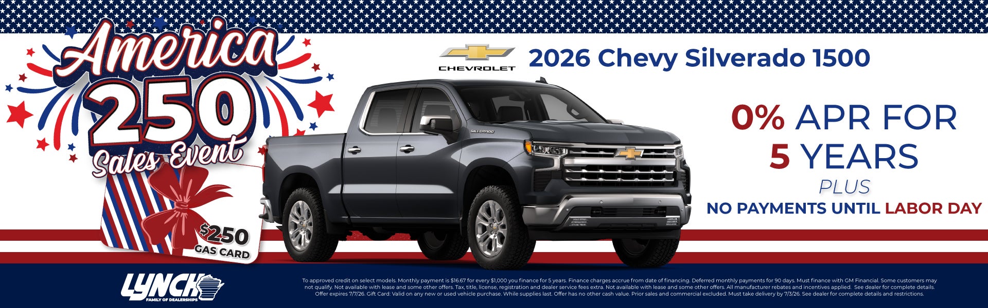Silverado 1500 offer at Lynch Burlington