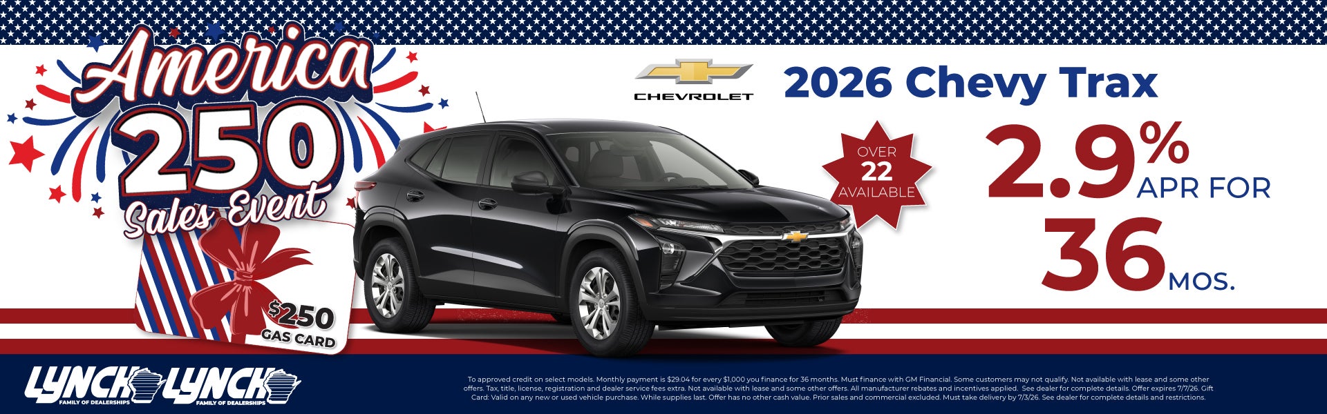 Chevy trax offer at lynch burlington