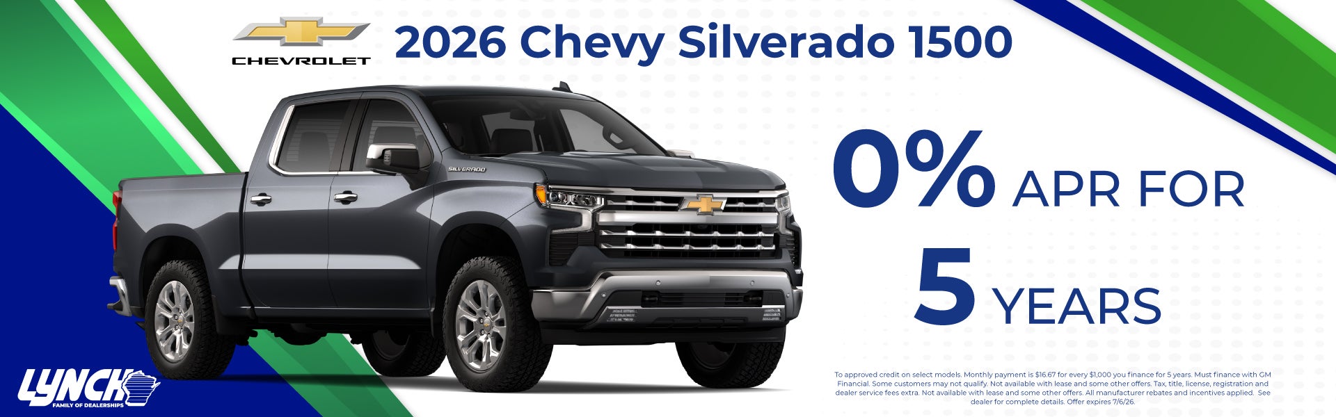 Silverado 1500 offer at Lynch Burlington