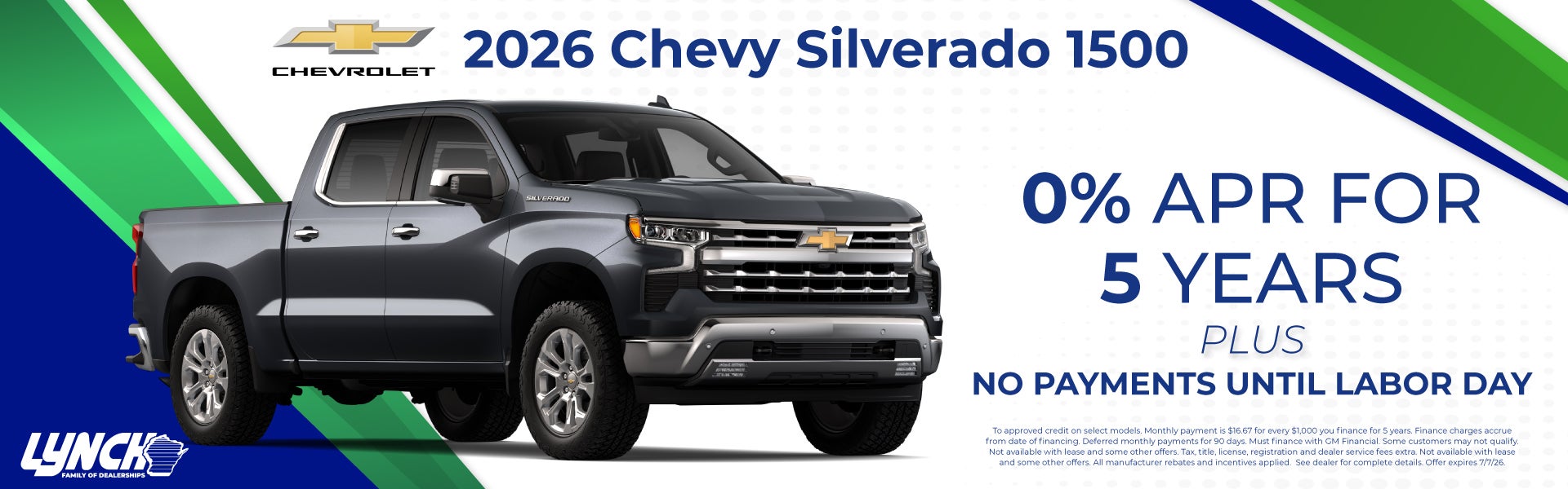 Silverado 1500 offer at Lynch Burlington