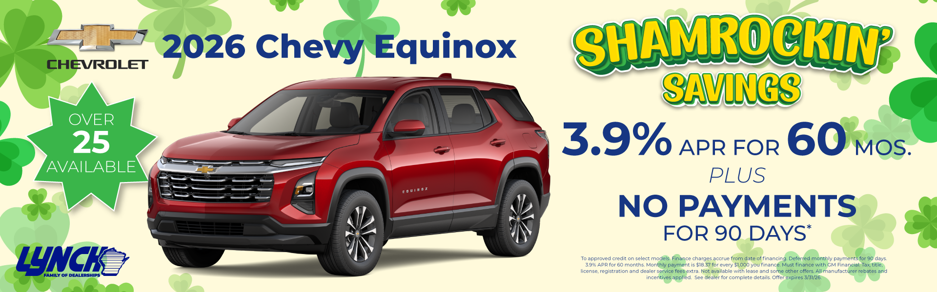Equinox savings at Lynch Burlington