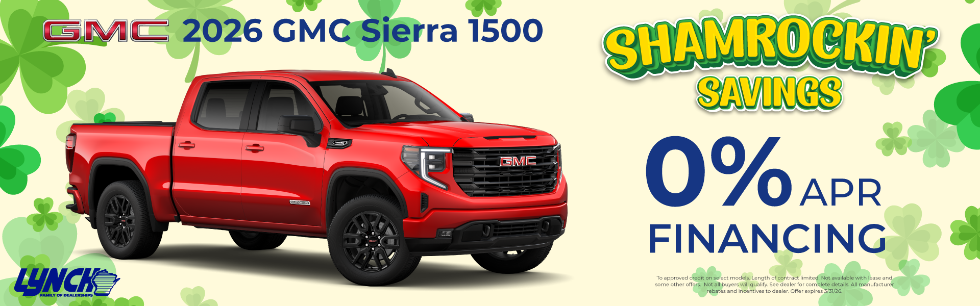 GMC Sierra savings at Lynch Burlington