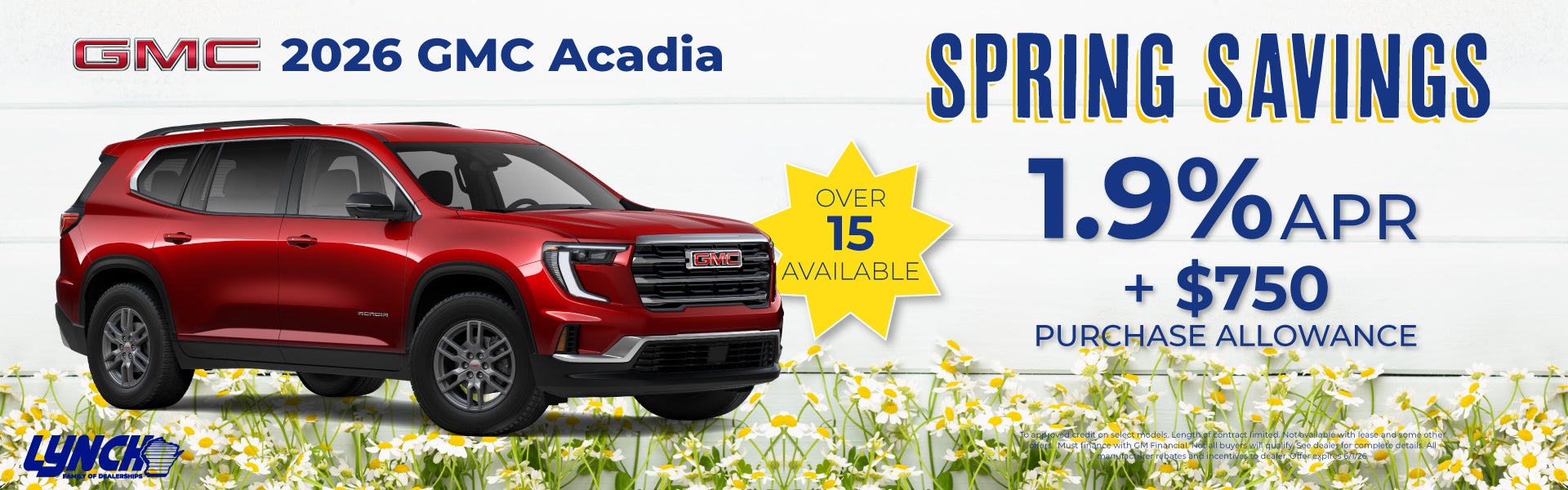 Lynch Burlington GMC Acadia Offer