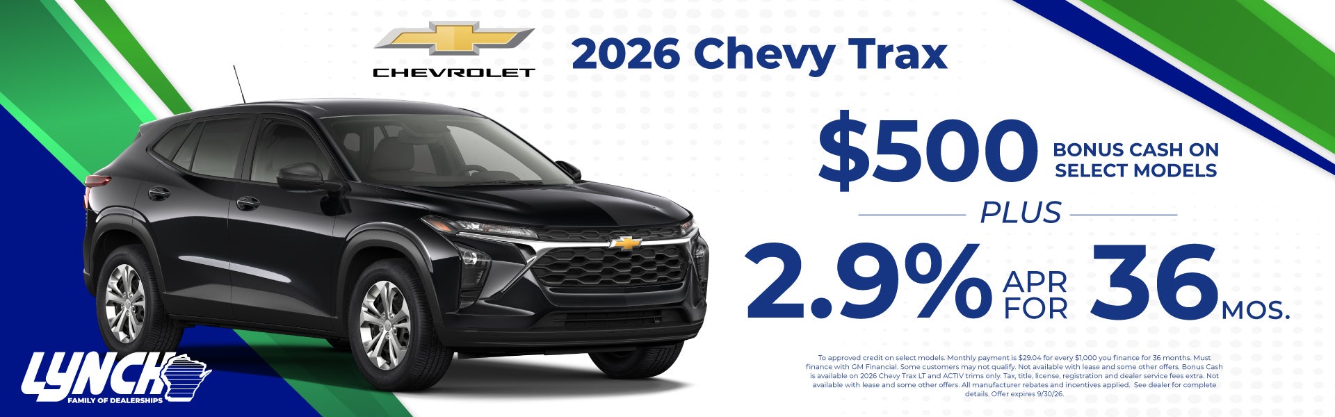 Lynch Burlington Chevy Trax Offer