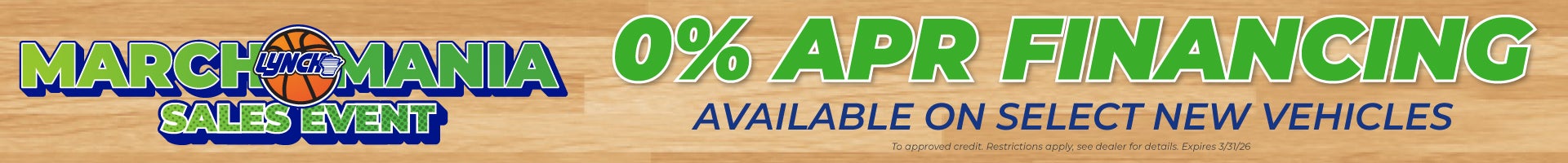 march mania sales event at Lynch chevy gmc burlington